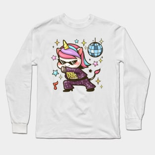 Unicorn Dancing Disco Long Sleeve T-Shirt